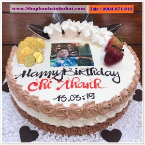 Bánh Sinh Nhật In Hình Ảnh - H282